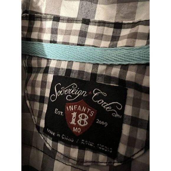 Sovereign Code Baby Boy Plaid Shirt - Picture 4 of 5